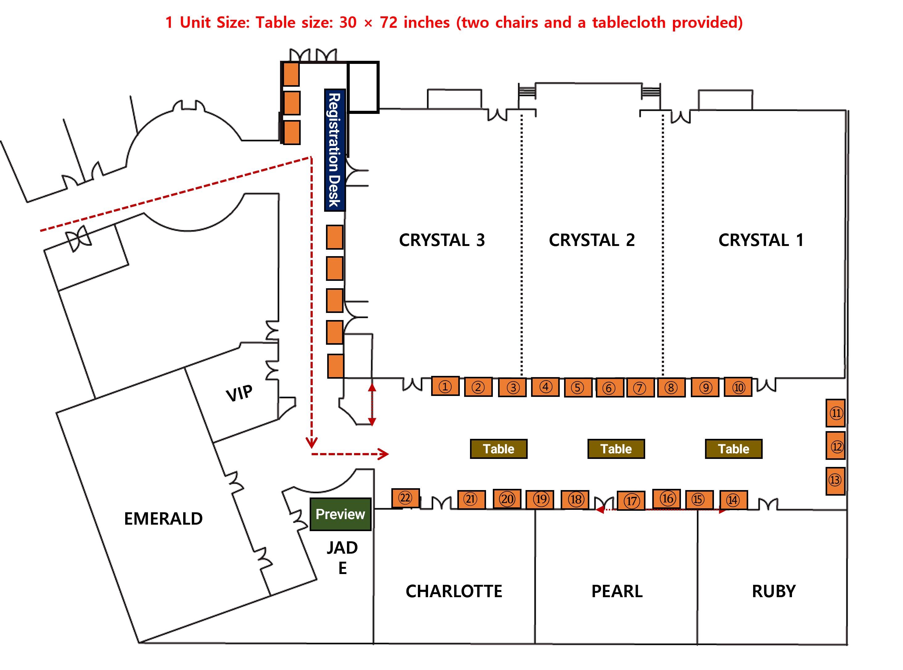 6th Floor, Yeonhui-dong booth floor plan